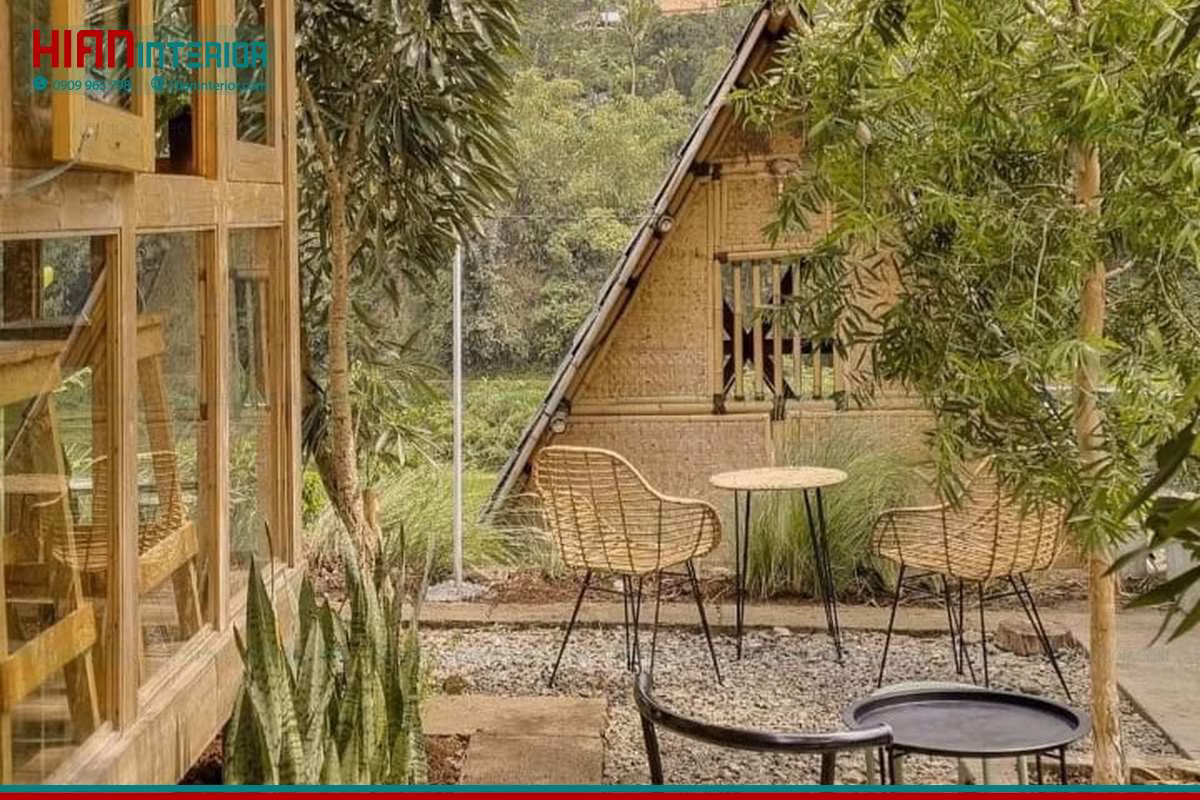 Thiết Kế Quán Cafe Sân Vườn Thoáng Đẹp