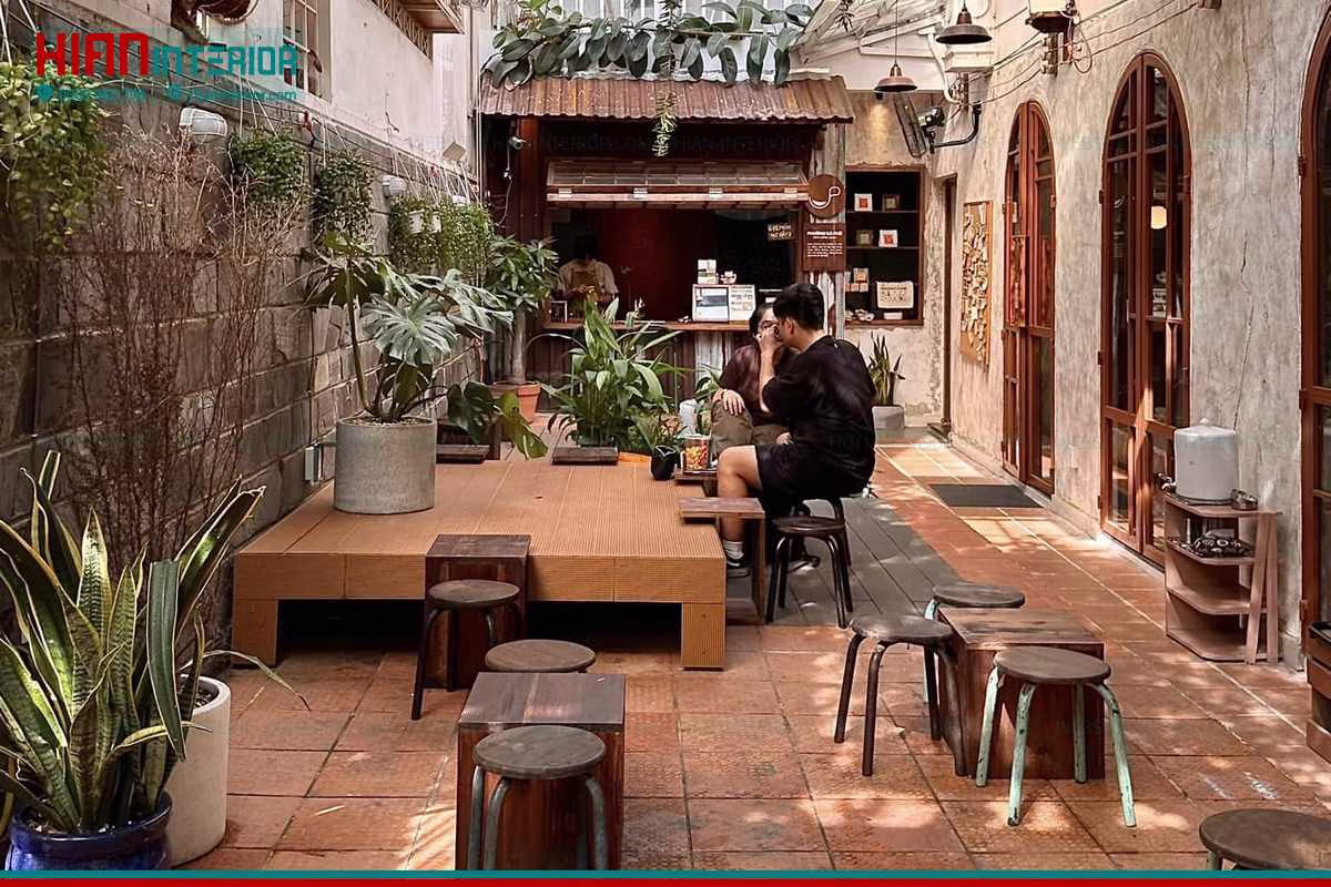 Mô Hình Quán Cafe Sân Vườn