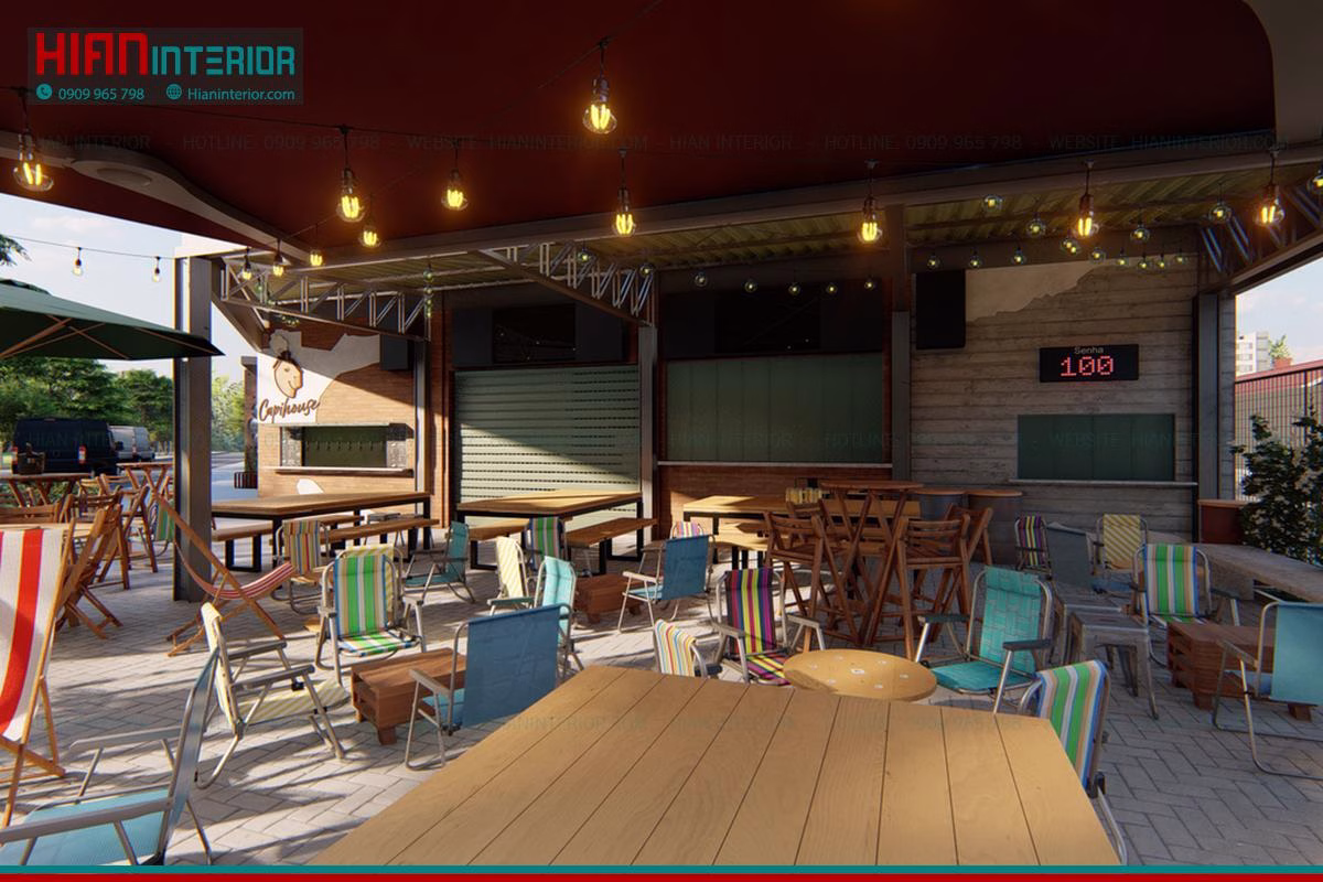 Báo Giá Khu Ngồi Cafe Sân Vườn