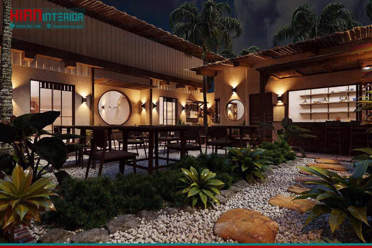 Báo Giá Cảnh Quan Cafe Sân Vườn