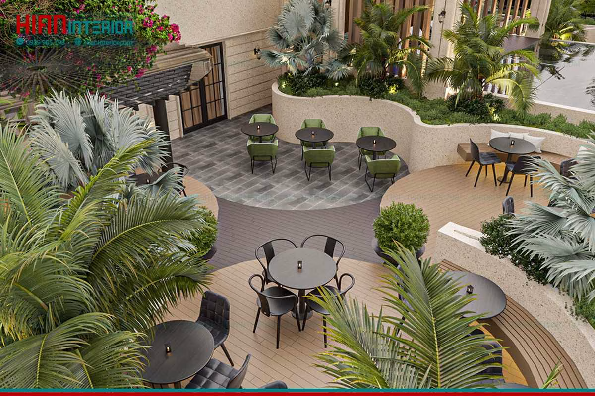 Báo Giá Tiểu Cảnh Cafe Sân Vườn