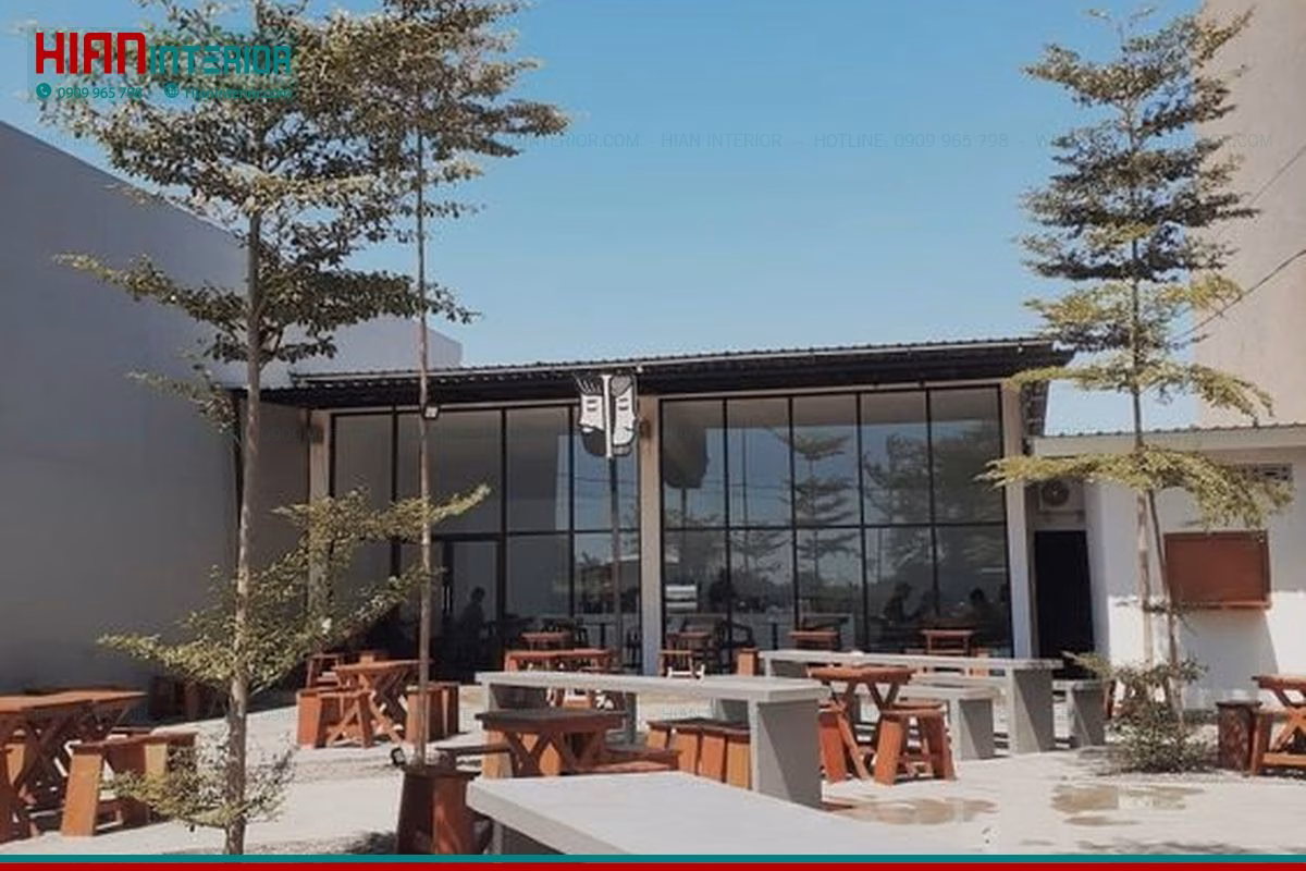 Hoàn Thiện Nội Thất Quán Cafe Sân Vườn