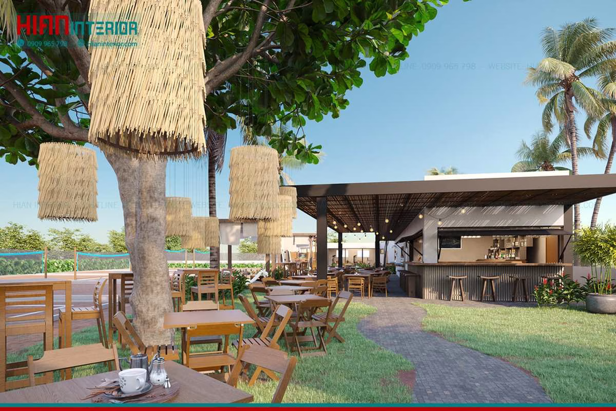 Cải Tạo Nội Thất Quán Cafe Sân Vườn