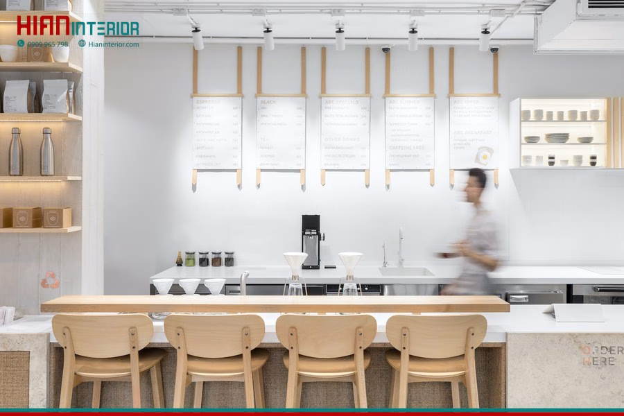 Nội Thất Cafe Tối Giản Sang Trọng