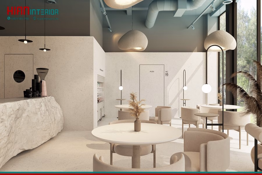 Thiết Kế Quán Cafe Tối Giản Đẹp