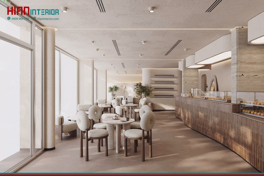 Thiết Kế Quầy Bar Cafe Tối Giản