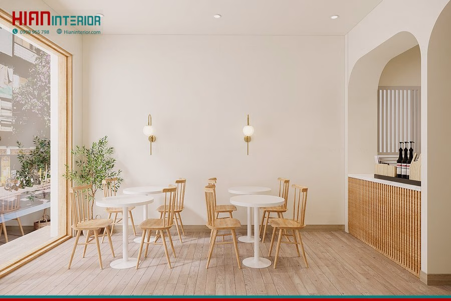 Thi Công Ánh Sáng Cafe Tối Giản