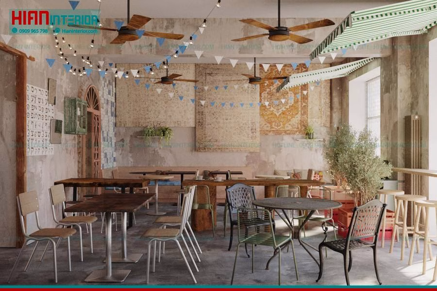 Nội Thất Quán Cafe Vintage Sang Trọng